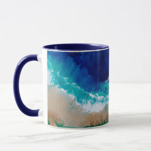 Taza Café con temática oceánica, artista de JP Denye