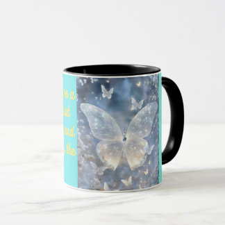 Taza Café con un mensaje: Mugre de mariposa para una du