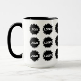Taza Café con un sencillo modelo de logotipo comercial 