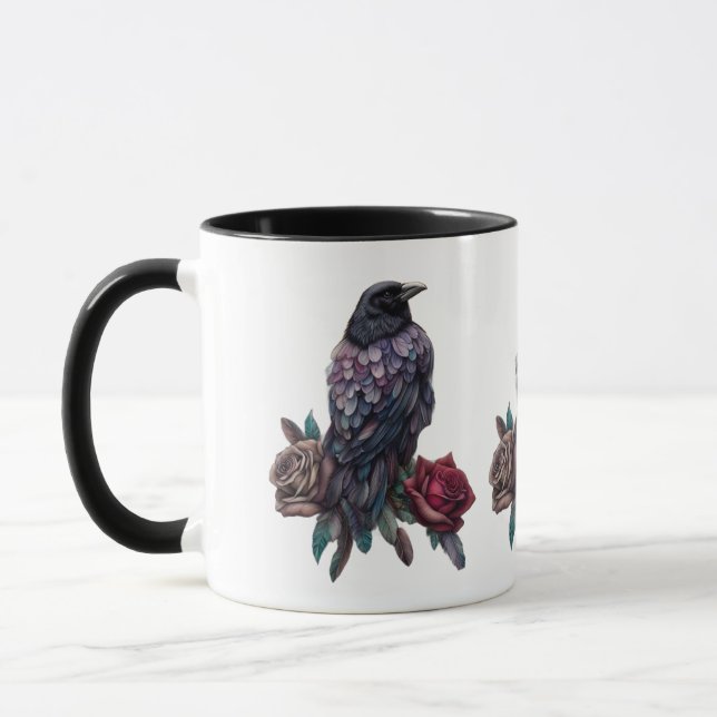 Taza Café Cuervo y Rosas (Izquierda)