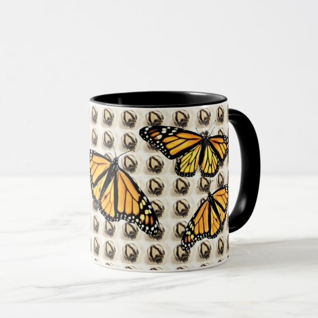 Taza Café Cup Mug - Mariposa monarca (adultos y gorras) (Anverso derecho)