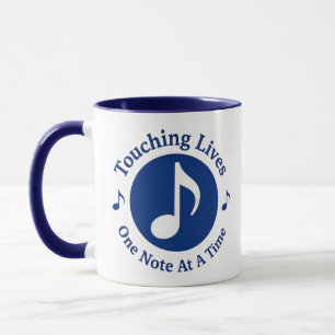 Taza Café de 11 oz Tocando vidas Una nota a la vez