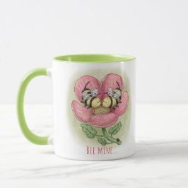 Taza Café de abejas románticas