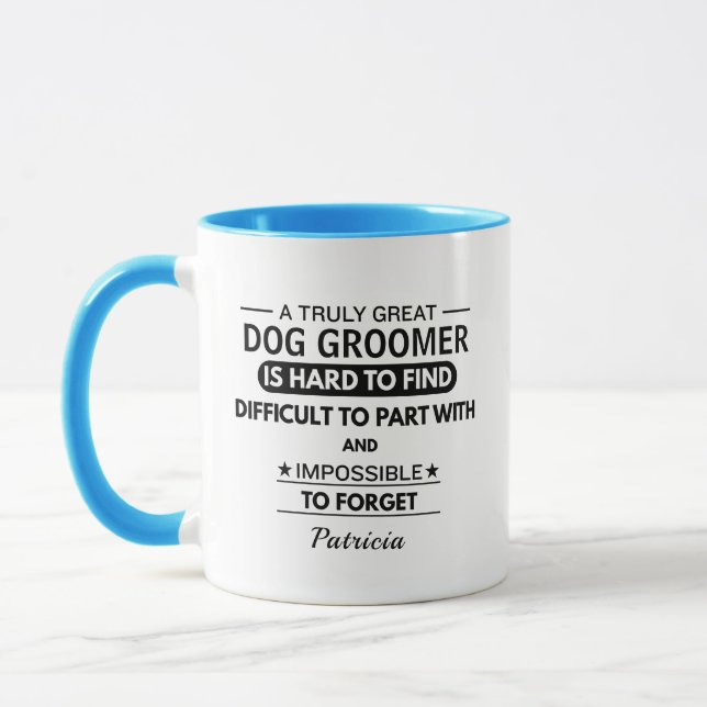 Taza Café de Agradecimiento Personalizado para Peluquer (Izquierda)