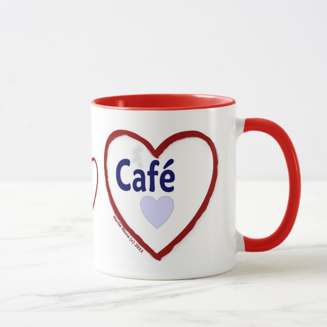 Taza Café de amor - Ringer Mug (Derecha)