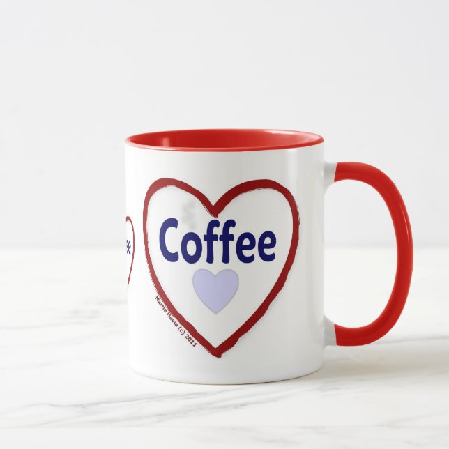 Taza Café de amor - Ringer Mug (Derecha)
