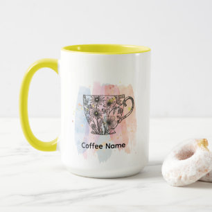 Taza Café de café obsesivo cute barista