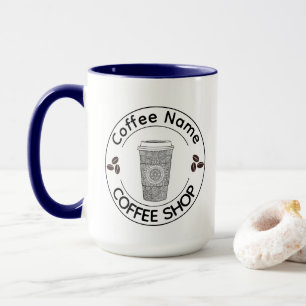 Taza Café de café obsesivo cute barista