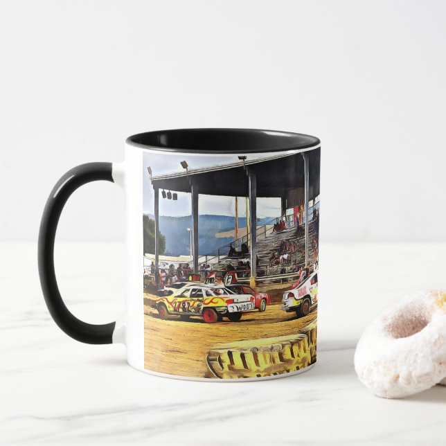 Taza Café de coches de bolsa Mug (Con donut)