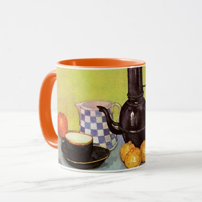 Taza Café de esmalte azul por Vincent van Gogh (Anverso izquierdo)