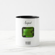 Café de Esmeralda Verde Peridot Mug August Gemston
