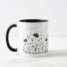 Café de flores Mug - 11 oz, flores en el barro de