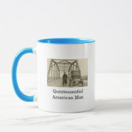 Taza Café de fotos reales de un hombre americano