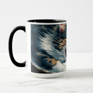 Taza Café de gato y ratón juguetón