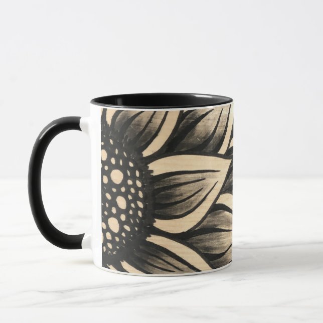 Taza Café de girasol negro (Izquierda)