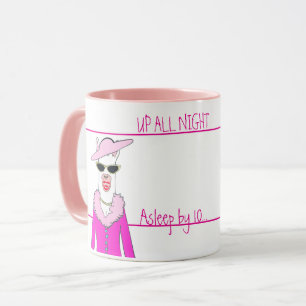 Taza Café de la moderación de Lady Llama