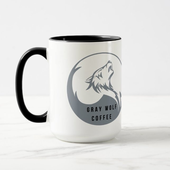 Taza Café de Lobo Gris 15 oz (Izquierda)