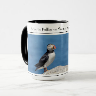 Taza Café de los Puffins del Atlántico