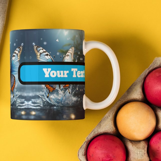 Taza Café de mariposa en natación (Subido por el creador)
