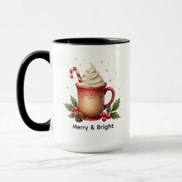 Taza Café de Navidad Alegre y Brillante