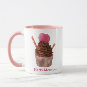 Taza Café de pastel rosa personalizado Mug