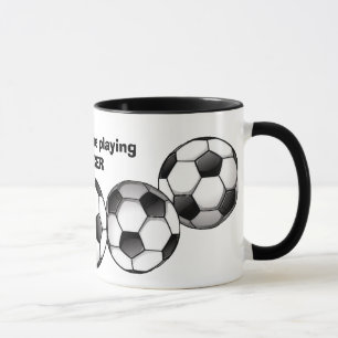 Taza Café de patrón de fútbol