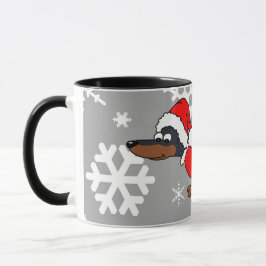 Taza Café de perro Santa Dachshund Wiener