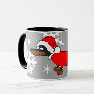 Taza Café de perro Santa Dachshund Wiener