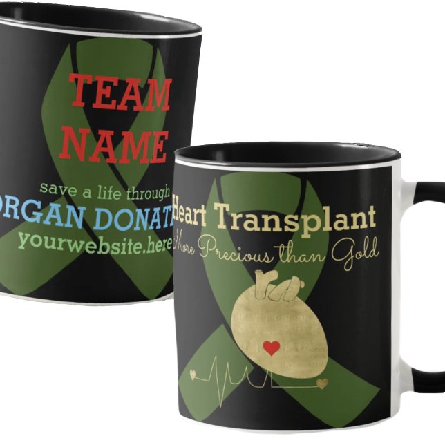 Taza Café de Personalizable del equipo de trasplante de (Subido por el creador)