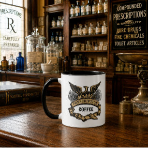Taza Café de prescripción Phoenix de la farmacia de la