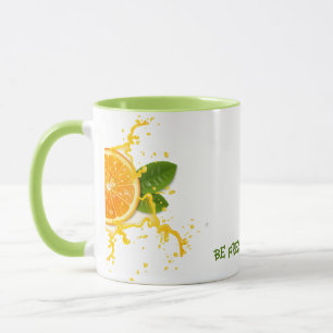 Taza Café de trozo de fruta naranja Mug