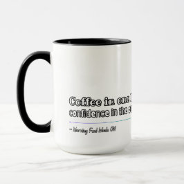 Taza Café De Una Mano Confianza De La Otra