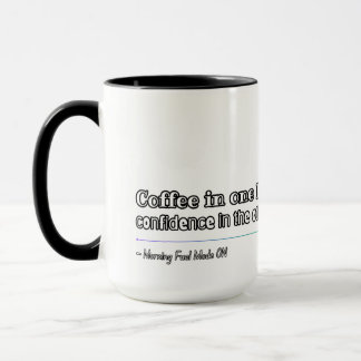 Taza Café De Una Mano Confianza De La Otra
