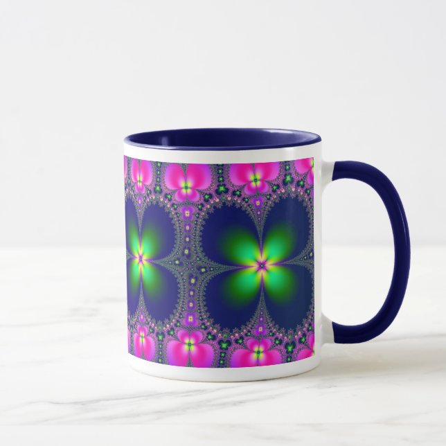 Taza Café del flower power/taza del té (Derecha)