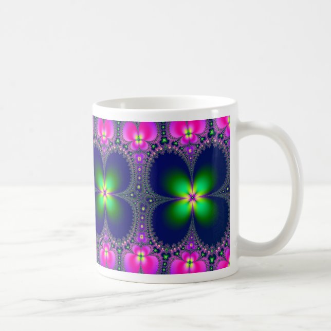 Taza Café del flower power/taza del té (Derecha)