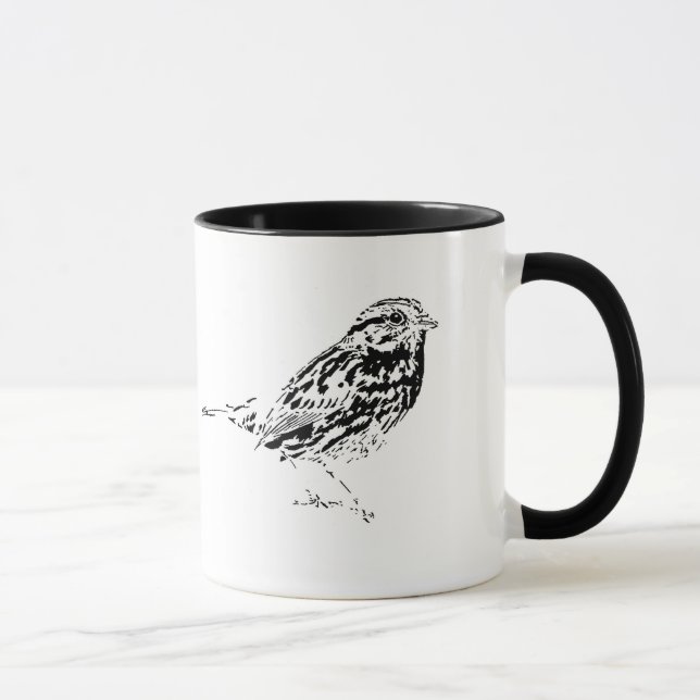 Taza Café del gorrión de canción (Derecha)