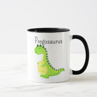 Taza Café divertido de dinosaurio preñada Pregosaurus