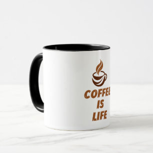 Taza Café Es La Vida – Café Motivacional Divertido