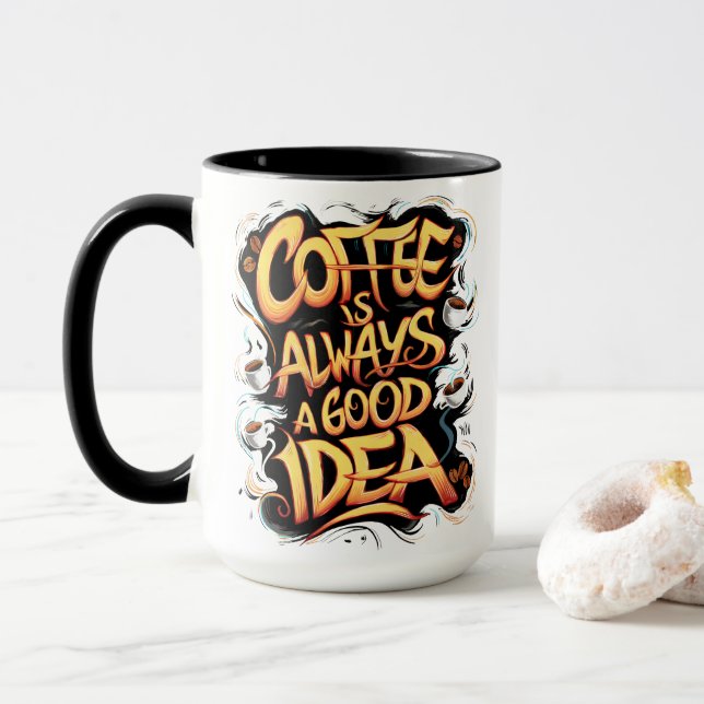 Taza Café es una buena cita (Con donut)