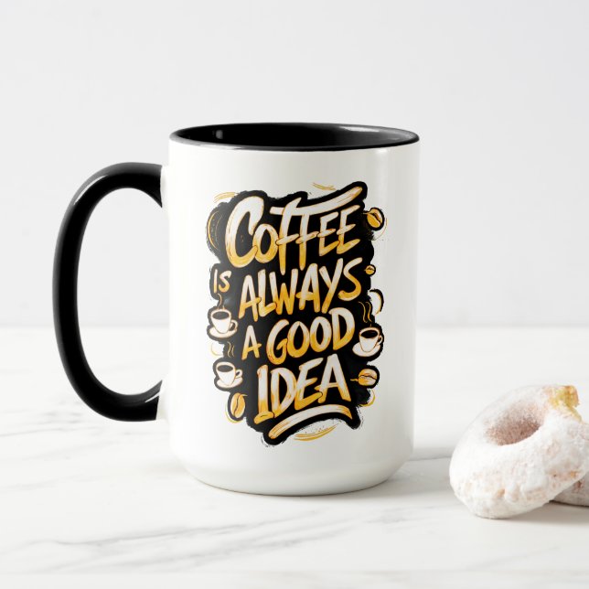 Taza Café es una buena cita #2 (Con donut)