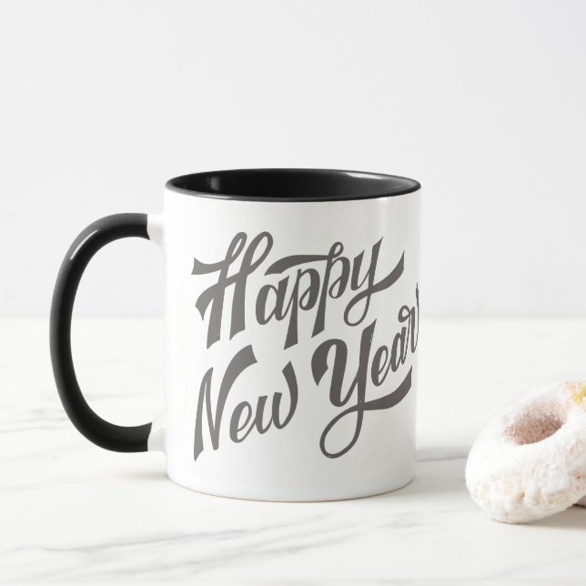 Taza Café Feliz Año Nuevo (Con donut)