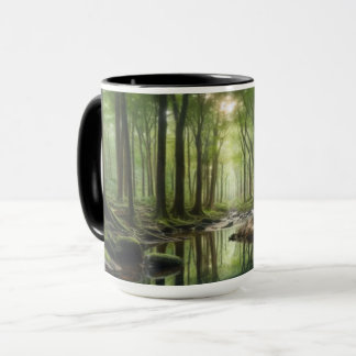 Taza Café forestal encantado