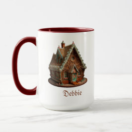 Taza Café Gingerbread House con diseño intrincado