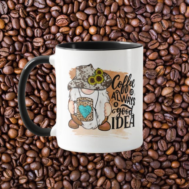 Taza café gnome occidental genial buena idea arte de pa (Subido por el creador)