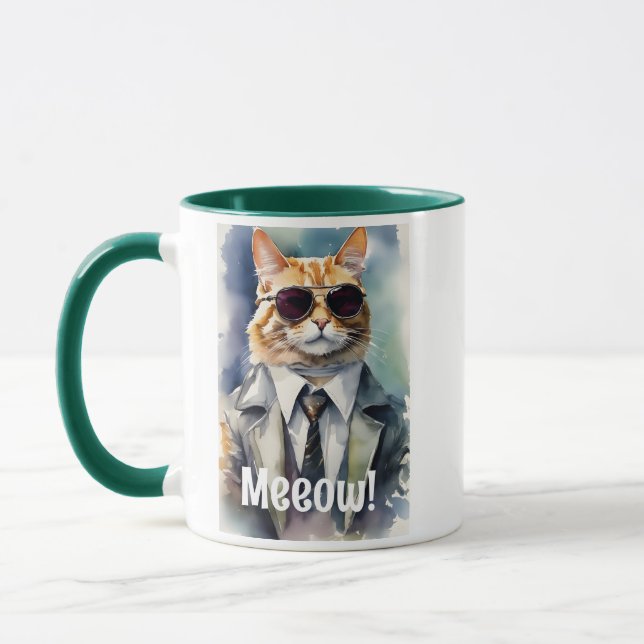Taza Café gráfico de gato divertido de Guay (Izquierda)