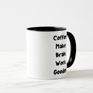 Taza Café Hace Que El Cerebro Funcione Mejor Chistoso A