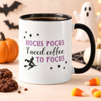 Café Hocus Pocus para Enfocarme Morado Halloween