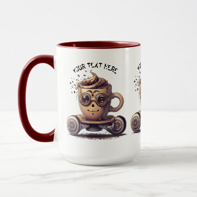 TAZA CAFÉ INTELECTUAL EN UN PATINADOR (Izquierda)