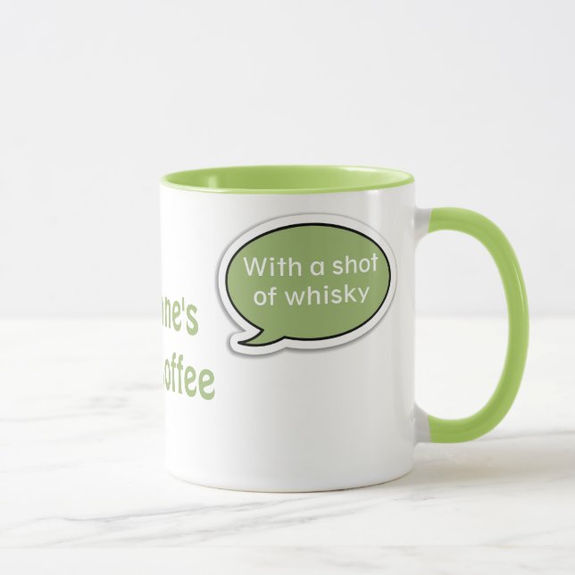 Taza Café irlandés personalizado de la burbuja del (Derecha)