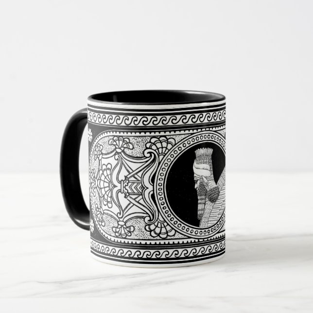 Taza Café Lamassu decorado (Anverso izquierdo)